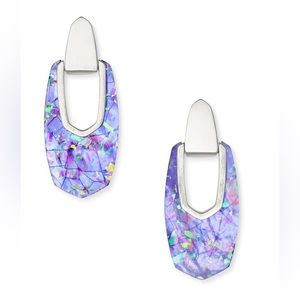 *NWOT* KENDRA SCOTT Kailyn Earrings in Purple